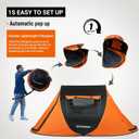 EchoSmile Pop Up Camping Tent, 2 Person Easy Setup Tent, Water Resistant Dome, Portable with Carry Bag
