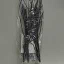 Lighted Halloween Tree Branches, 30IN 100LED Artificial Black Twig Branch with Purple&Orange Fairy Lights, Built-in Timer & Battery Operated, Waterproof for Outdoor Pathway Lawn Garden Decorations