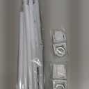 Tension Curtain Rods for Windows 24-48Inch 2Pack Spring Adjustable Curtain Rods No Drilling White Tension Rod Expandable Pressure Spring Tension Rod for Closets