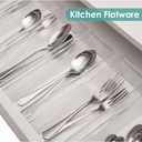 Backerysupply Clear Plastic Drawer Organizer Tray for Vanity Cabinet (9"3"2"Set of 8),Storage Tray for Makeup, Kitchen Utensils, Jewelries, and Gadgets