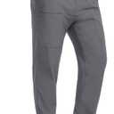 ONLYSTORY Mens Cargo Pants Comfy Work Casual Pant Relaxed Fit Stretchy Drawstring Pants with Pockets (L)