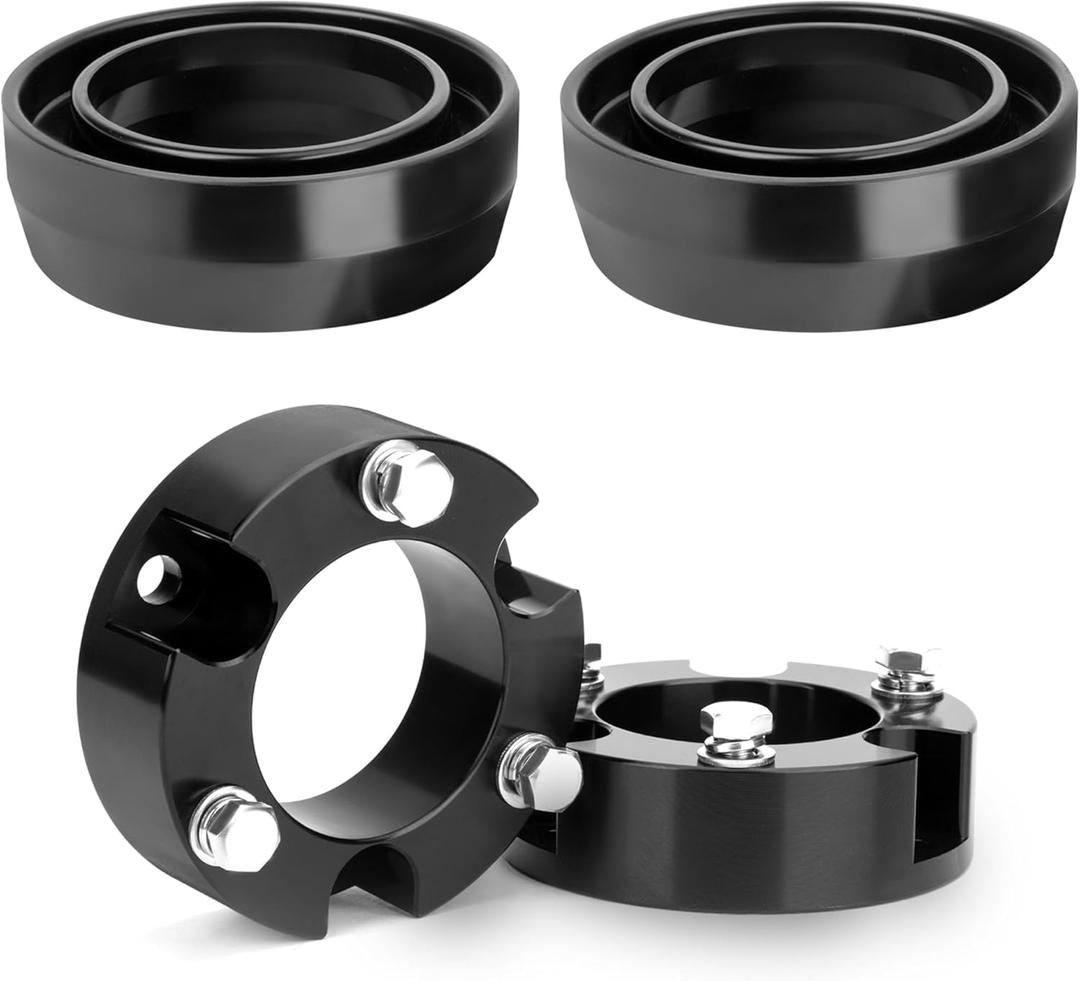 KSP 4Runner Full Leveling Lift Kits, 3"Front Suspension Strut Spacers and 2" Rear Polyurethane Coil Spring Spacers fit for 2003-2024 4Runner 2003-2015 Fj Cruiser 2WD 4WD (Black)