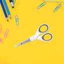 Westcott 5-Inch Micro-Tip Fabric Scissors with Titanium-Bonded Blades - Craft Scissors for Paper and Fabric, Sewing, and More