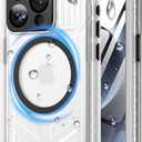 For iPhone 15 Pro Waterproof Case with Magsafe, Screen Protector, Lanyard, IP68 Military Full Body Shockproof, for Water Sports Outdoor Work, Funda para 15 Pro Impermeable, 6.1" Black