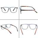 IVNUOYI 4 Pack Reading Glasses for Women Men,Blue Light Blocking Readers,Vintage Frame Eyeglasses with Spring Hinges