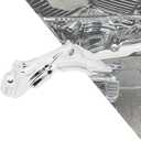 HDBUBALUS Motorcycle Cylinder Base Side Covers Fit for Harley Touring Road King Road Street Electra Glide 2007-2016 Dyna Fat Bob Low Rider Super Glide 2006-2017 Chrome