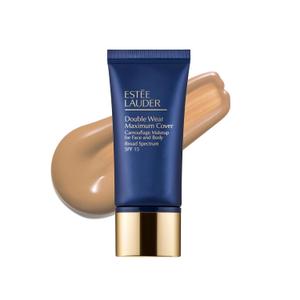 Este Lauder Double Wear 24-Hour Maximum Cover Camouflage Foundation for Face and Body SPF 15 | Full Coverage | Covers Scars & Tattoos, 1.0 Fl Oz (2C5 Creamy Tan - Light-medium with rosy undertones)