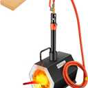 VEVOR Propane Forge Portable, Single Burner 2600°F Metal and Knife Forge, Large Capacity Blacksmithing Farrier Forges, Gas Forging Tools and Equipment, Complete Mini Forge Kit