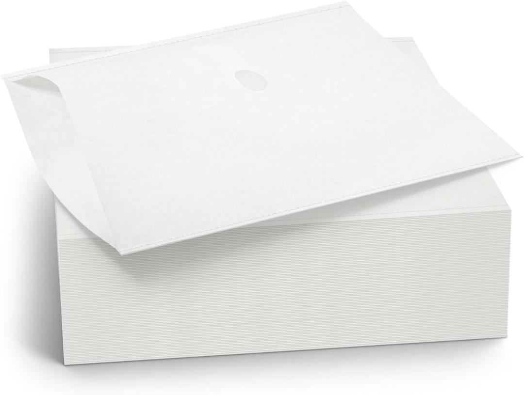 100 Pcs Fryer Filter Paper Envelope Style Compatible with Henny Penny 12102, Commercial Deep Fryer Oil Filtration with a Filter Hole for Restaurants, Food Dining Cars and Hotels