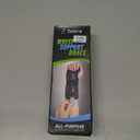 Carpal Tunnel Wrist Brace Support with 2 Straps and Metal Splint Stabilizer - Helps Relieve Tendinitis Arthritis Carpal Tunnel Pain - Reduces Recovery Time for Men Women - Left (S/M)