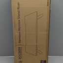 Bamboo Monitor Stand Riser with Cable Routing Slot, Ergonomic Computer Shelf for Desk, Natural Wood Desktop Organizer for Monitor Laptop Printer, Home Office Accessory