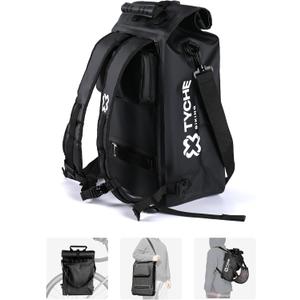Tyche Biking Bike Bag Bicycle Panniers Rear Rack Bag, 29L Large Capacity, Waterproof Bag with Hideable Backpack, Shoulder Straps and Water Bottle Holder for Cycling Travel Bag (Single Pannier)