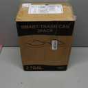 2 Pack 2.7 Gal Bathroom Can with Lid, Automatic Can Small Smart Garbage Can Touchless, Slim Motion Sensor Waterproof Plastic Bins for Bedroom Office Kitchen Toilet Black