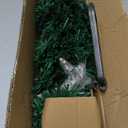 Goplus 3FT Pre-Lit Fiber Optic Artificial Christmas Tree, with Multicolor Led Lights and Snowflakes (3 FT) (Green)