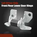 Left Driver Side Front/Rear Lower Door Hinge Compatible with Dodge Charger Durango Chrysler 300 2013-2023, Jeep Grand Cherokee 2013-2021 Replace# 55113665AI