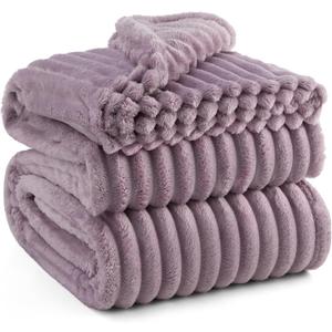 Bedsure GentleSoft Light Purple Full Blanket for Bed - Cozy Soft Blankets for Women, Cute Large Throws for Girls, 84x90 Inches