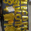 BEISHIDA Double-Sided Gold 116 PCS DIY Letter Banner Kit Make Your Own Banner,Including 111 Letters and Numbers 3 Rope and 9 Threading Device,Customized for Birthday Graduation Wedding Decor