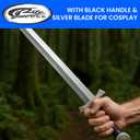 Szco 28” Latex Excalibur LARP Sword – Adult Medieval Cosplay Prop, Costume Accessory for LARP & Theatrical Use (18+)