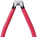 Wire Cutters, Pack of 1, 6" Wire Cutter Set, HOUSERAN Side Cutters Flush Cut Pliers, Diagonal Cutting Pliers with 2 Layers Non-slip Handle, Spring Loaded Wire Cutters for Jewelry Making, Crafts, Zip Tie