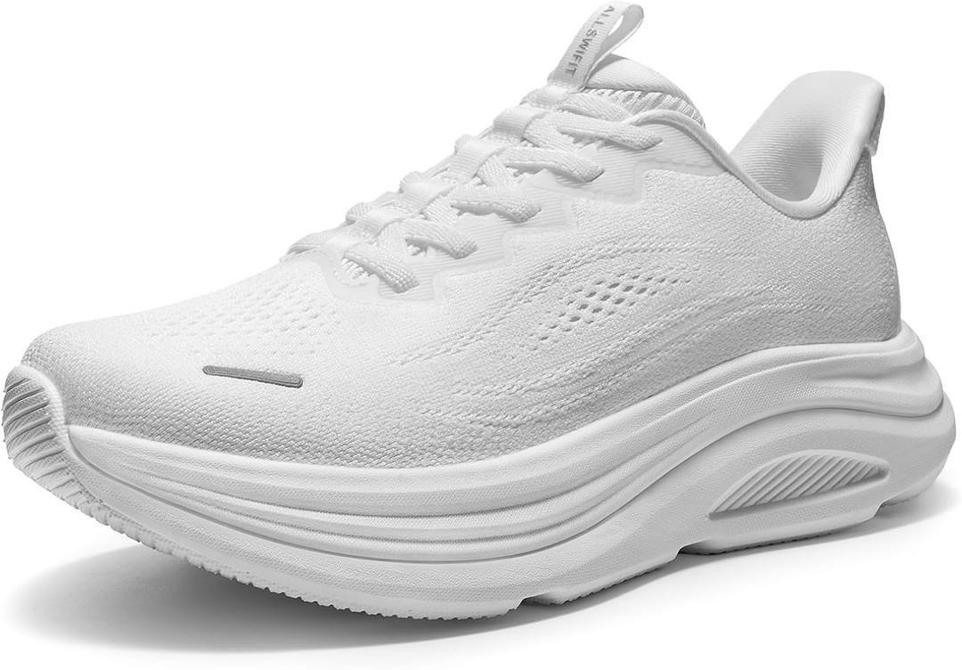 ALLSWIFIT Women's Slip On Walking Shoes Running Sneakers | Hands-Free, Cushion, Tennis, Comfortable, Arch Support, Gym, Workout, Athletic, Fashion, StediCloud, 7.5