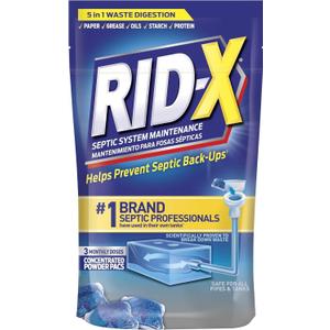 RID-X Septic Tank Treatment Pods – 3 Month Supply, Dual Action Enzymes and Bacteria to Break Down Waste & Prevent Backups