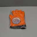 KITCHEN PERFECTION Silicone Smoker Oven Gloves -Extreme Heat Resistant BBQ Gloves -Handle Hot Food Right on Your Smoker Grill Fryer & Pit | Waterproof Oven Mitts |Superior Value Set+3 Bonuses (One Size Fits Most, Orange)