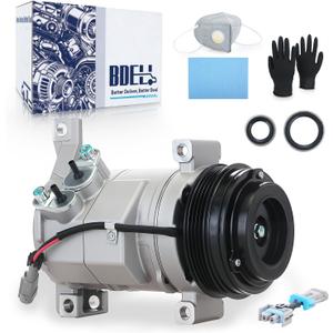 AC Compressor Fit for 2000-2013 Chevy Silverado Suburban 1500 2500 Tahoe GMC Yukon XL 1500 2500, 2001 2002 2003 2004 2005 2006 2007 2008 2009 2010 2011 2012 2013 Air Conditioner Compressor CO 29002C