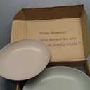 MORA Mega and Giant Serving Dishes Set of 2, 16 inch and 14 inch Ceramic Pottery Oval Platters - Microwave, Oven and Dishwasher Safe - Thyme & Mushroom