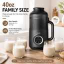 TER 40oz Nut Milk Maker Machine, Automatic Soy Milk Maker with 8 Smart Preset Programs, Almond Oat Soy Plant-Based Milk Maker with 12H Delay Start, Keep Warm, Self-Cleaning