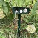 Dog Repellent Deterrent with LED Flash Lights for Yard Farm Garden