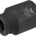 uxcell 3/4-Inch Drive by 40mm Deep Impact Socket, 6-Point, Cr-Mo Alloy Steel, Metric