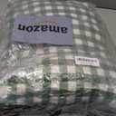 Geetery 4 Pack Chair Cushions for Dining Chairs, 16" x 15" Green and White Kitchen Chair Cushions with Ties Buffalo Plaid Soft Comfy Seat Pads for Home Office Living Room Outdoor Indoor