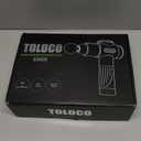 TOLOCO Massage Gun, Deep Tissue Back Massage for Athletes for Pain Relief, Percussion Massager with 10 Massages Heads & Silent Brushless Motor, Valentines Day Gifts for Him Her, Black