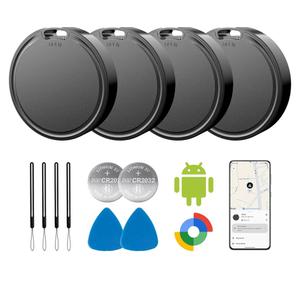 Air Tags for Android,Air Tags-4 Pack Android,Android Tracker Tags,2 Year Battery Life,Google Find Trackers for Google'S Find Hub App,IP65 Waterproof Luggage Tracker Android for Keys,Wallets,Suitcases