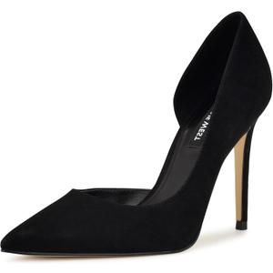 Nine West Women's Folowe Pump (6.5, Black Suede 008)