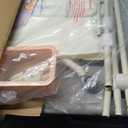 Changing Table, Portable Baby Changing Table with Wheels, Upgraded Foldable Diaper Changing Station with 5-Level Adjustable Height & Large Nursery Organizer Storage for Newborn Infant (Beige)