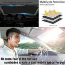 Bronco Sport Custom Windshield Sun Shade for Bronco Sport 2021-2025 Front Window Sunshade Sun Visor 240T Shade Blocks UV Rays Car Accessories