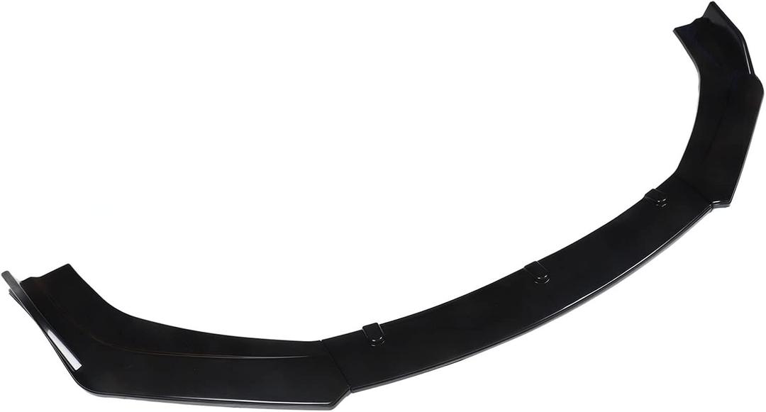 Front Bumper Lip Splitter Kit 3PCS Gloss ABS Front Spoiler Body Kit Compatible with Vehicles 1800mm Width for Enhanced and