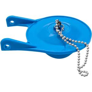 Toilet Flapper Replacement Parts, Universal 3-Inch Toilet Stopper Flappers with Chain and Hook,WC Repair Parts Fits 3 Inch Flush Valve,Easy to Install,Water Saving, Rubber,Blue (1 PACK)