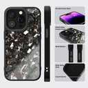 Genuine Forged Carbon Fiber Case for iPhone 14 Pro, Built-in Magnets, Compatible with MagSafe, Military Grade Drop Protection, Shockproof Phone Cover - Glossy Red