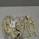 HYRIXDIRECT 6 Pcs Posable Halloween Skeleton Decor, 16 Inch Small Hanging Skeletons for Halloween Decor, Haunted House Graveyard Props