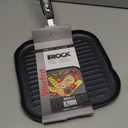 Starfrit The Rock 25cm (10") Non-Stick Grill Pan - Durable Forged Aluminium - Oven Safe - PFOA Free - Easy to Clean - Black