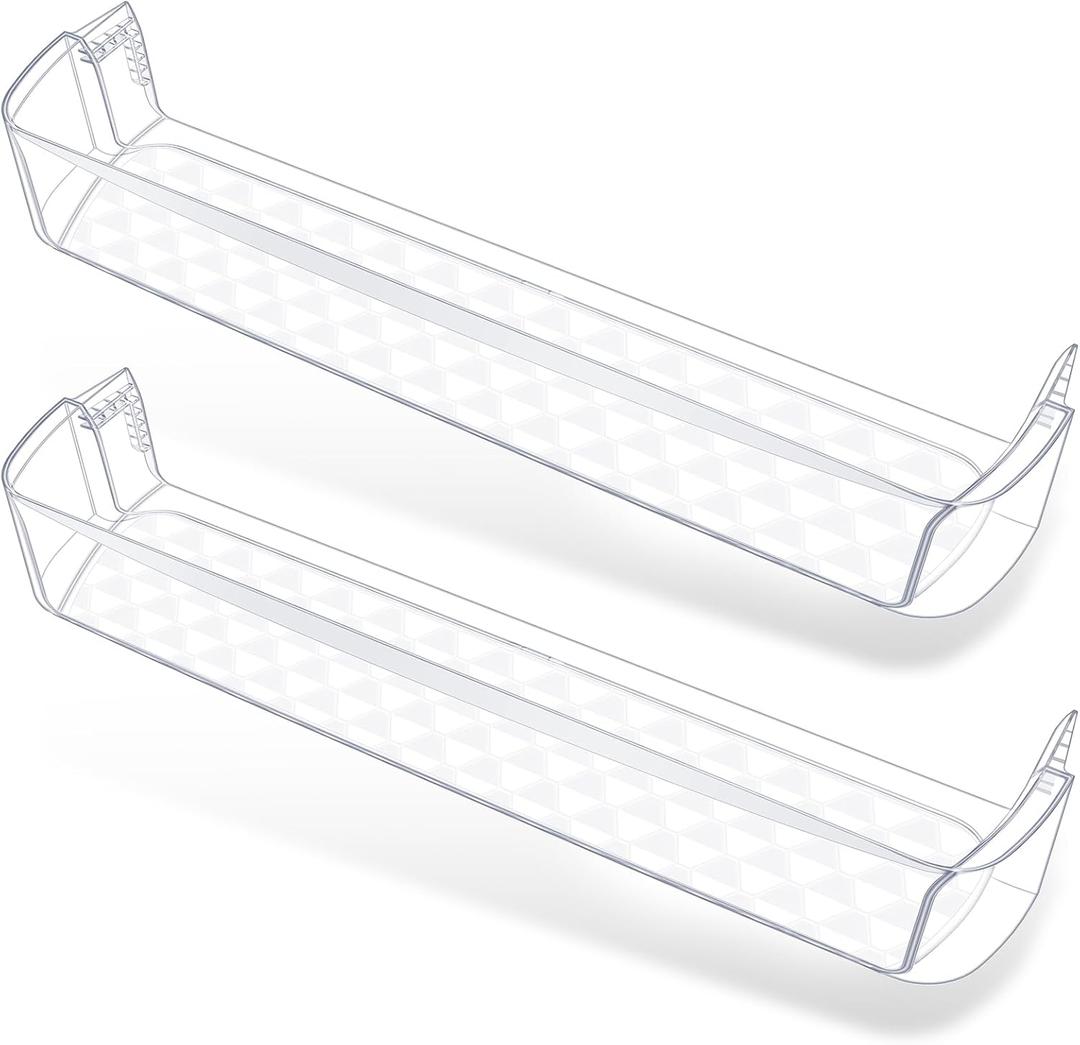 [2 PACK]UPGRADED MAN62570801 Refrigerator Door Bin Compatible with Kenmore LG Refrigerator Door Shelf Replacement LTCS24223S LG Fridge Shelf Replacement PS7794186 AP5681952 LTCS24223D LTWS24223S Shelf