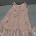 Coedody Girl Dresses Kid Tulle Birthday Party Dress Little Girls Sleeveless Casual Dress 5-6Y Pink