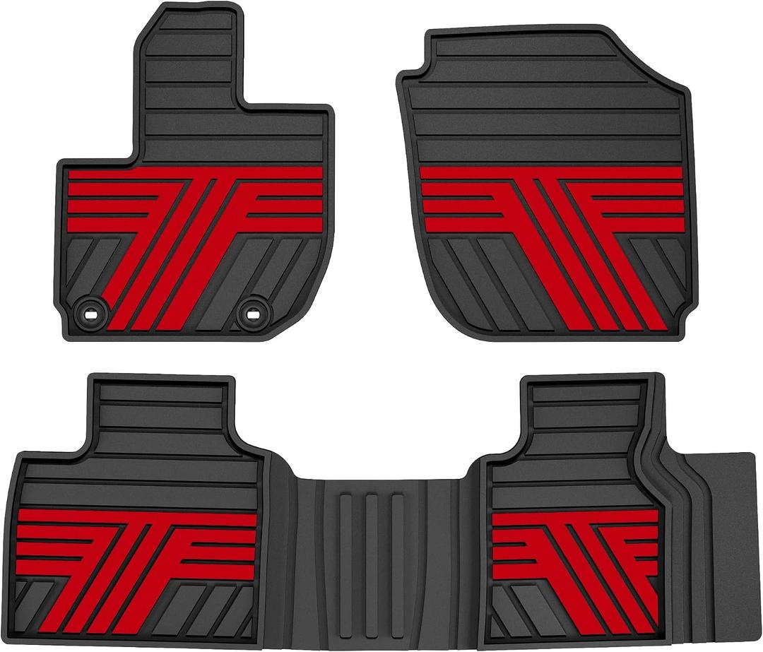 Floor Mats for Honda HR-V 2016-2022 Black & Red
Fits LX / EX / EX-L / Sport / Touring, FWD & AWD, Rubber All Weather Custom Fit HR-V Floor Liner Accessories, 1st & 2nd Row