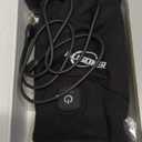 Winter Heated Gloves for Men Women Electric Fingerless Heated Gloves with Dual-USB Charging Cable for Typing Driving (Medium, Black)