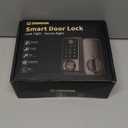 IRONZON Smart Door Lock, 5-in-1 Keypad Deadbolt for Front Door, Keyless Entry Door Lock with App Control, Auto-Lock, Anti-Peeping Password, 4 IC Cards, 15-Min Installation, Black