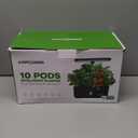 Ahopegarden Indoor Garden Hydroponics Growing System: 10 Pods Plant Germination Kit Herb Vegetable Growth Lamp Countertop with LED Grow Light - Hydrophonic Planter Grower Harvest Lettuce