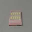 Glamnetic Press On Nails - Pastel Yellow | Short Oval Yellow Fake Nails with Glossy Finish, Salon Quality| 15 Sizes - 30 Nail Kit with Glue