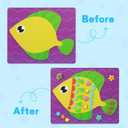 2 x Foam Sticker Art Craft Activity for Kids Ages 3-5 4-6,Mess-free Fun Sticker for Toddler, DIY 3D Foam Felt Craft Kit,Preschool Learning Toy Travel Game,Birthday Gifts for Boys Girls Ages 3 4 5 6 7 8